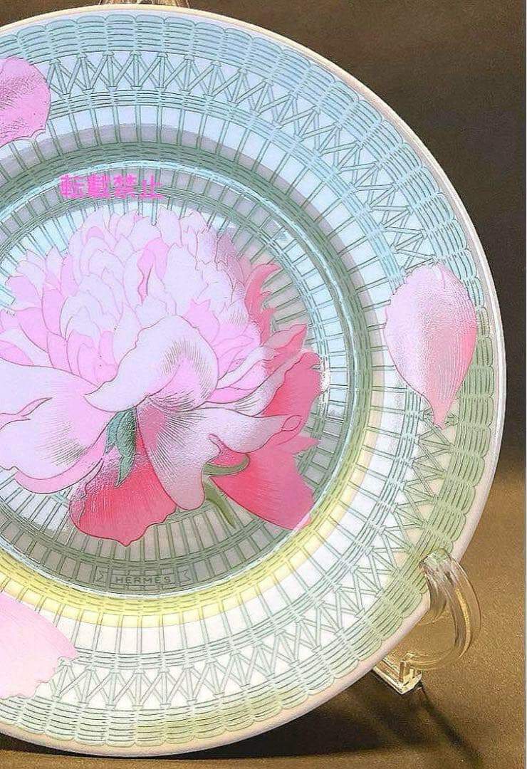 HERMESエルメス ピヴォワンヌPIVOINES ROSES 中皿⭐️最終⭐️