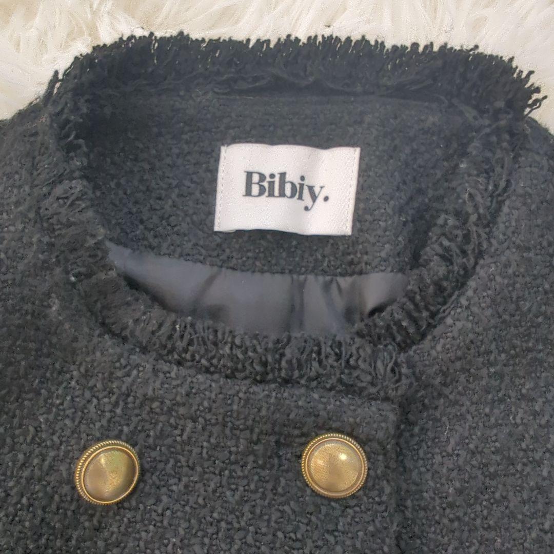 Bibiy. ELISA TWEED JACKET　ツイードジャケット 金ボタン