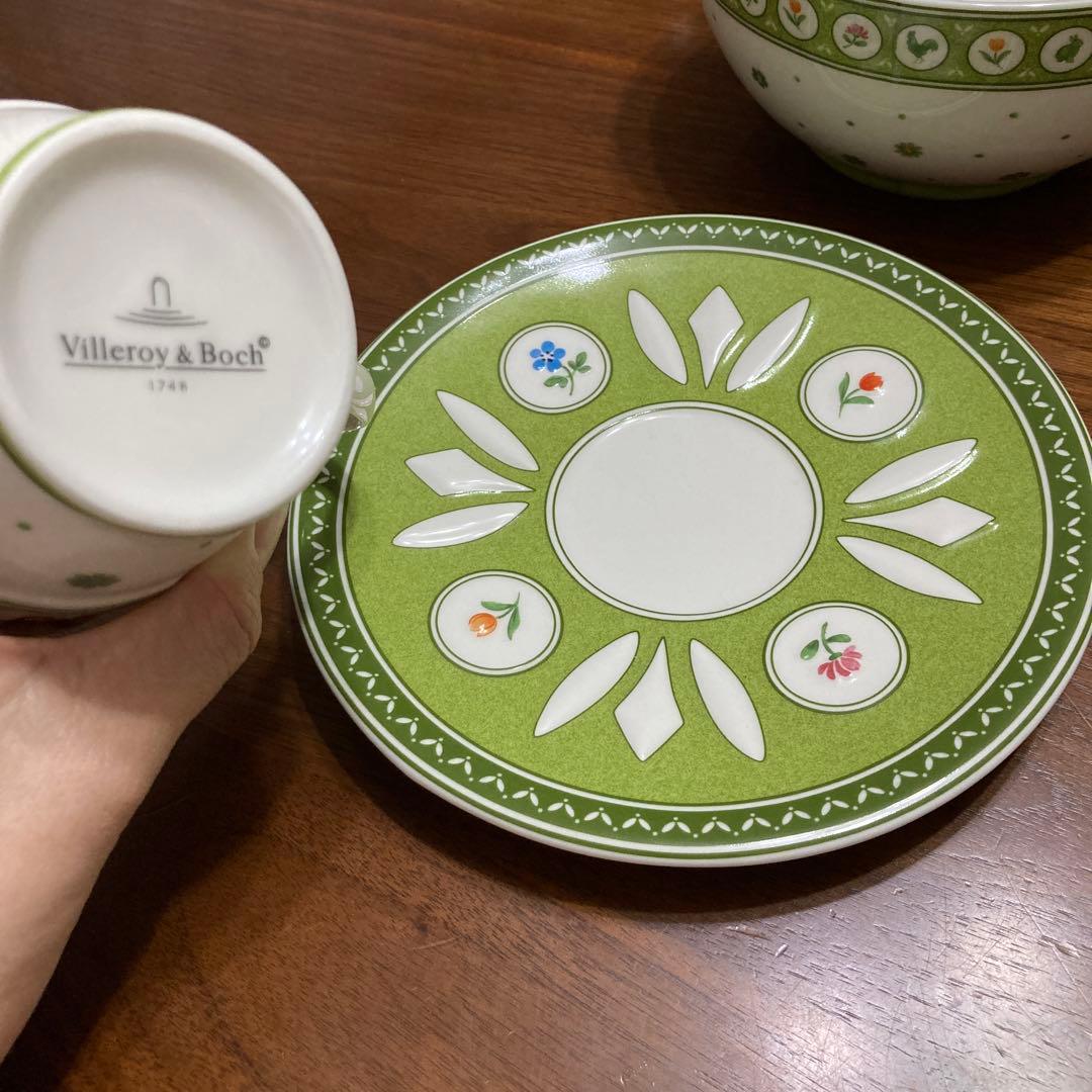 Villeroy & Boch 食器セット ウサギ　カップ　ソーサー　ボウル