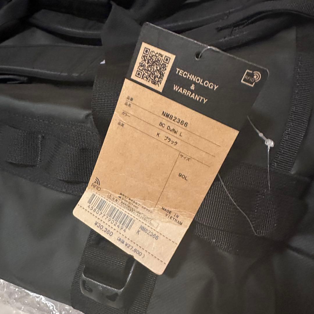 ノースフェイス バッグ ダッフルバッグ ボストンバッグ NM82366 黒色