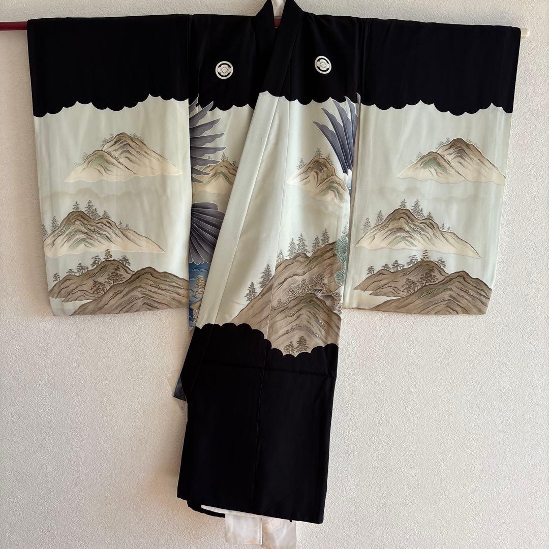 No.5 正絹　男の子お祝い着　長襦袢　のしめ 七五三