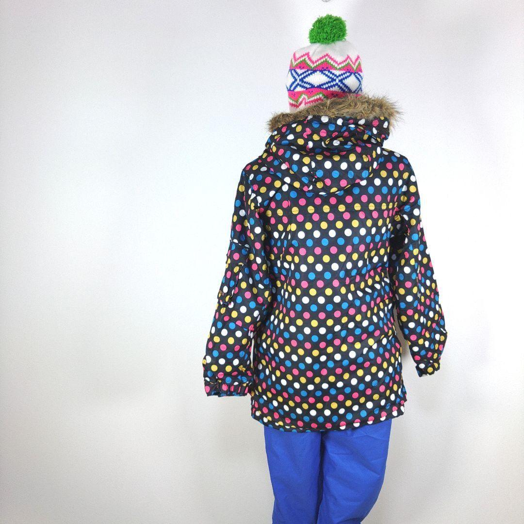 オニール　レディース　M　スキー　スノーボードウェア　ブラック　ブルー　ニット帽