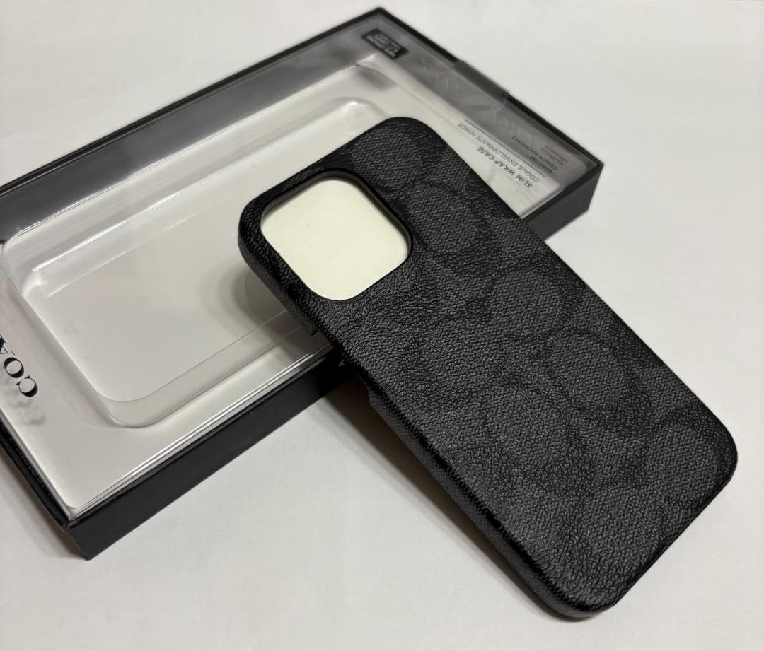 【正規品】 コーチ iPhone13 pro 対応 ケース GRAPHITE