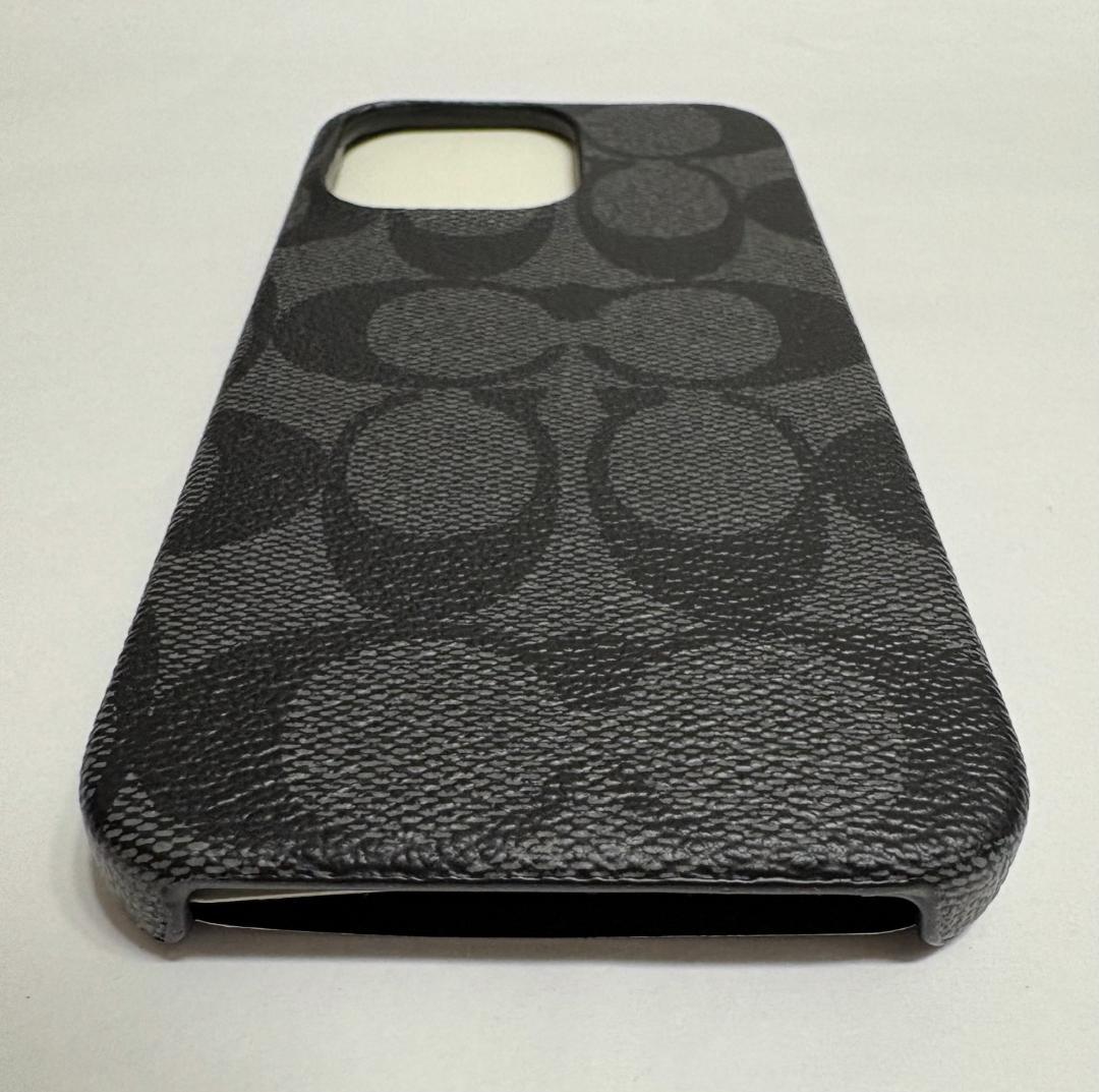 【正規品】 コーチ iPhone13 pro 対応 ケース GRAPHITE