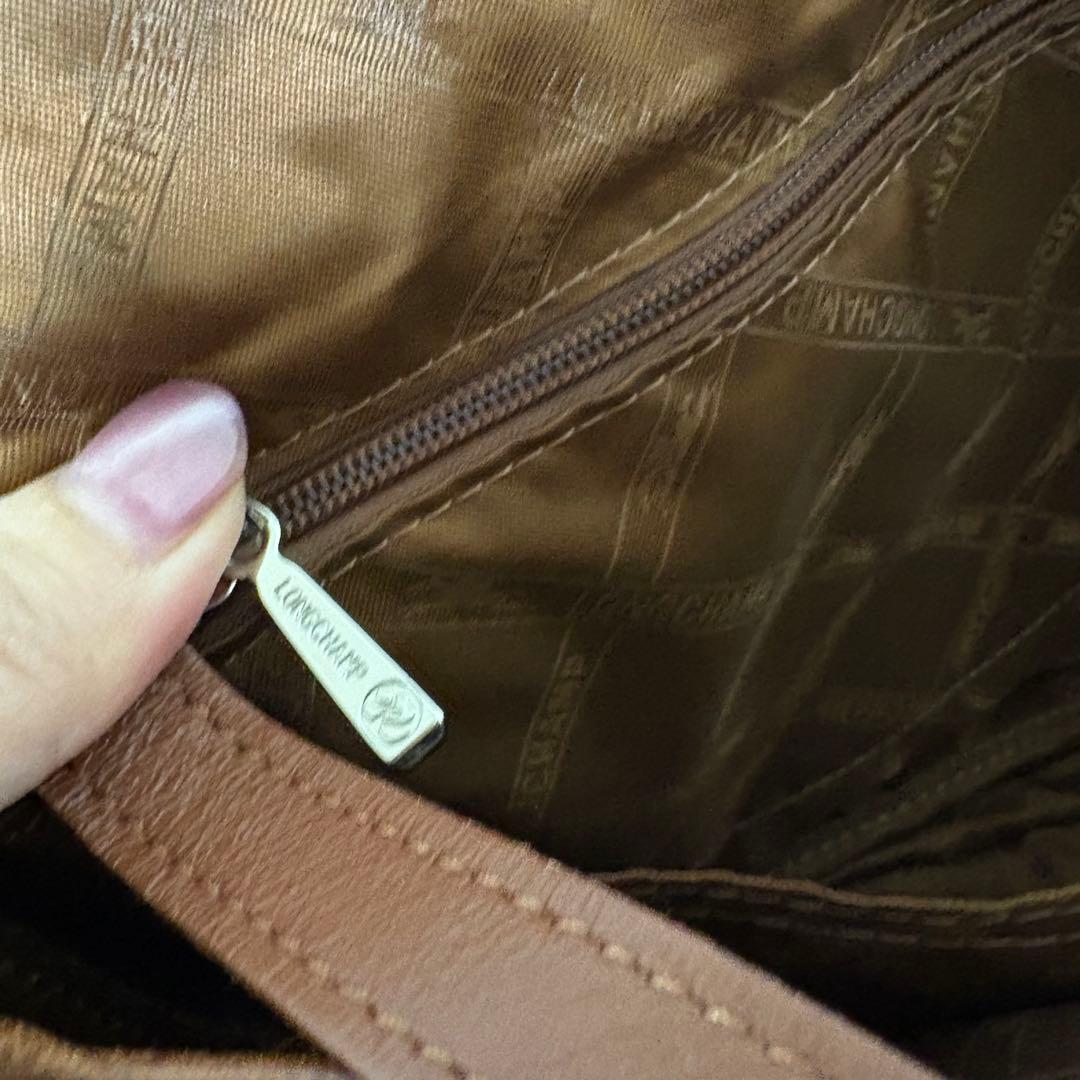 ☆美品☆ロンシャン　ショルダーバッグ　タンロック　ヴィンテージ　完売品