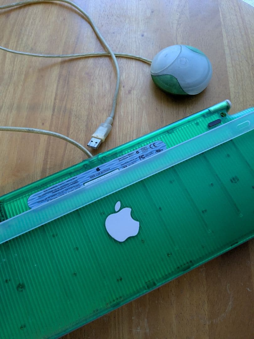 【通電確認済】Apple iMac G3 ライムグリーン キーボード マウス