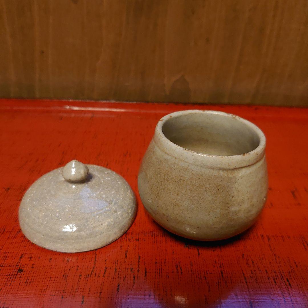 李朝小壺 三島 塩笥