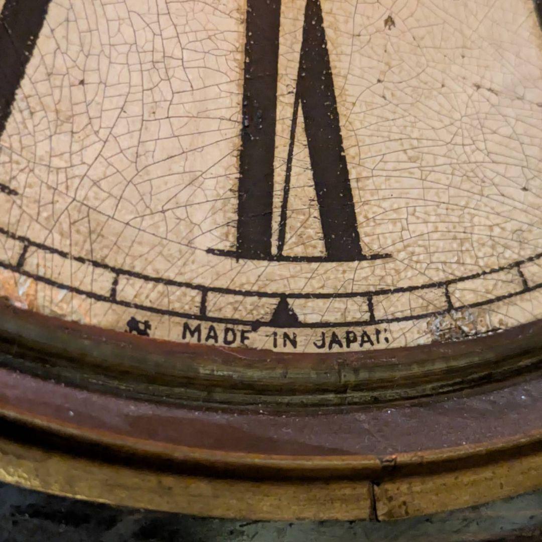 アンティーク掛時計　古時計　ゼンマイ振り子時計　精工舎　古掛時計