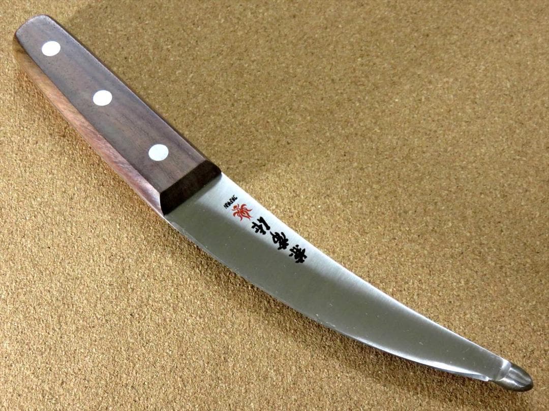 関の刃物 腸裂き 140mm 関兼常 全鋼 炭素鋼 肉解体 狩猟包丁 右利 片刃