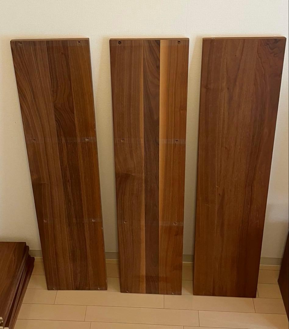 無印良品　スタッキングシェルフセット・３段×２列・ウォールナット材
