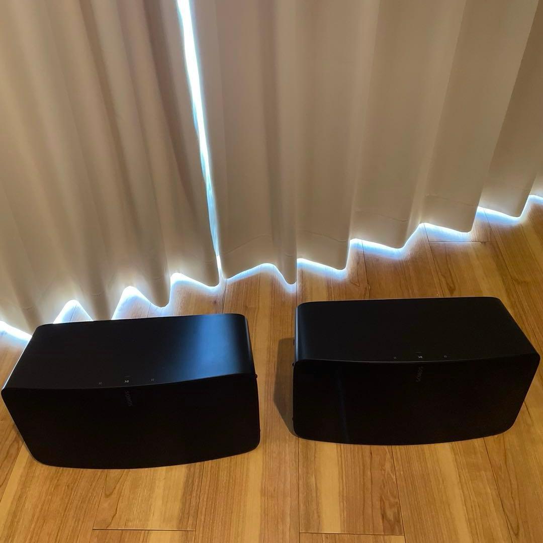 【Sonos】Five ワイヤレススピーカー ブラック　2台セット