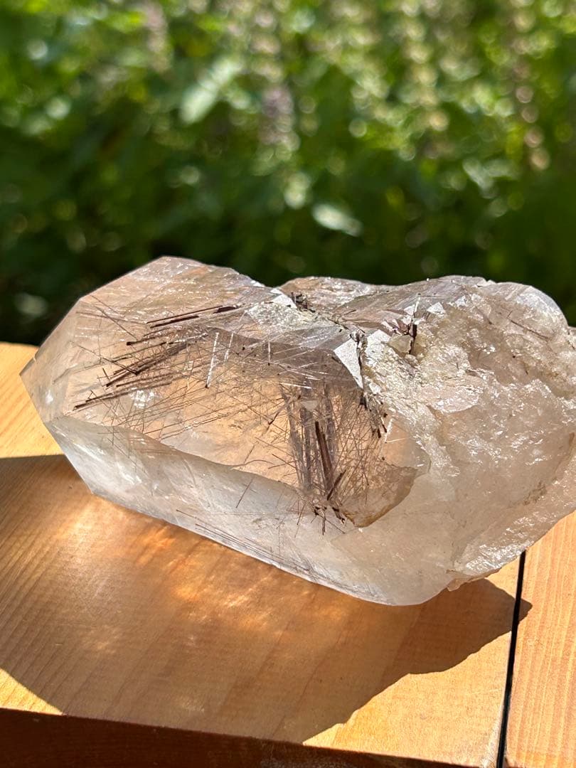 ブラウンルチル原石カテドラルAAAAAレインボー入 希少価値‼️SALE中