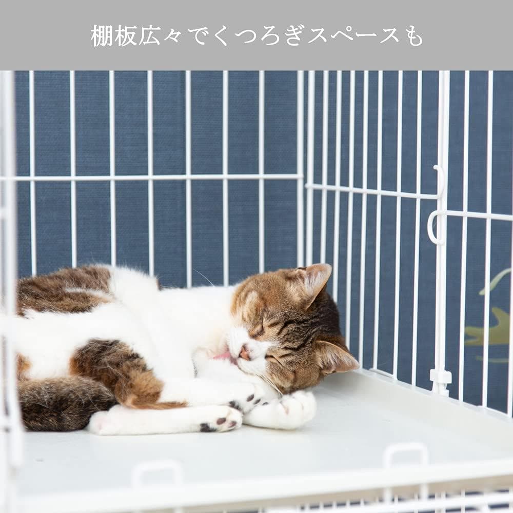 アイリス オリジナルペットケージ 2段 ホワイト 猫2段ホワイト PEC-902
