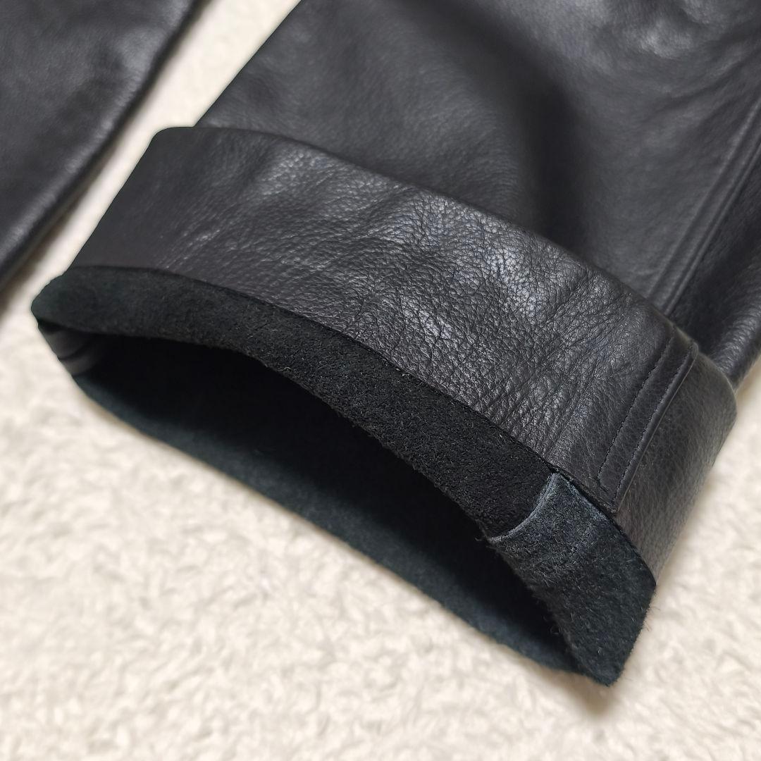 【ソースーンソイ】SRPレザーパンツ ライダースパンツ 本革 ブラック黒