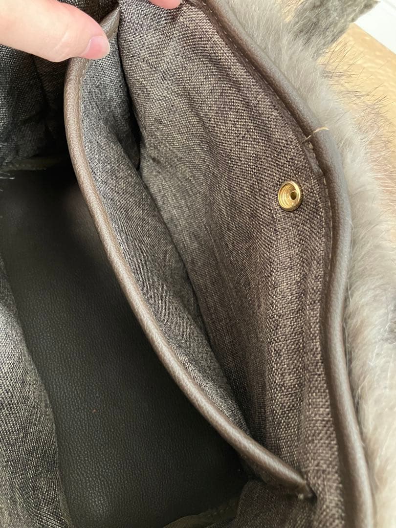 【グッド グリーフ】 GCA EMB FAUX FUR TOTE BAG