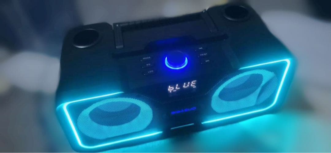 ワイヤレスマイク付きカラオケ機︴スピーカー