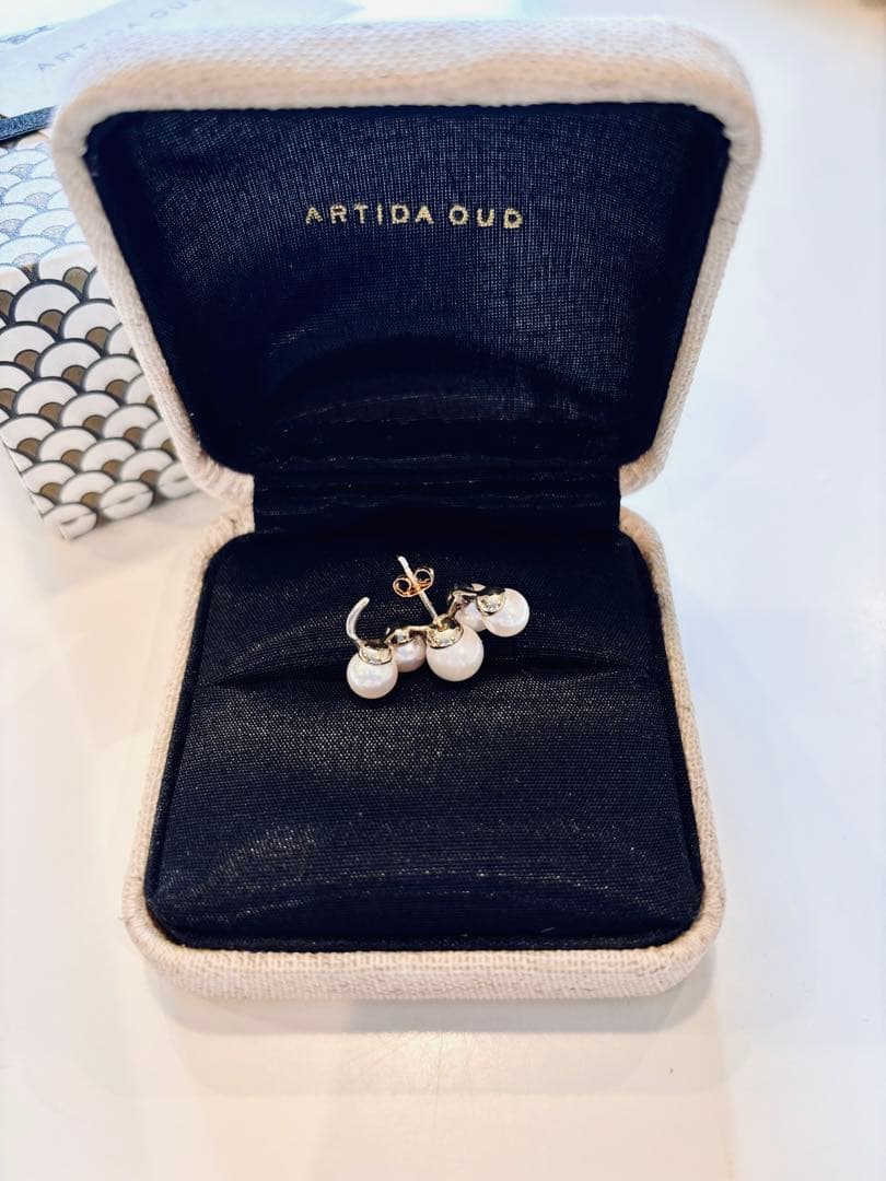 ARTIDA OUD アコヤパール リバース スタッドシングルピアス
