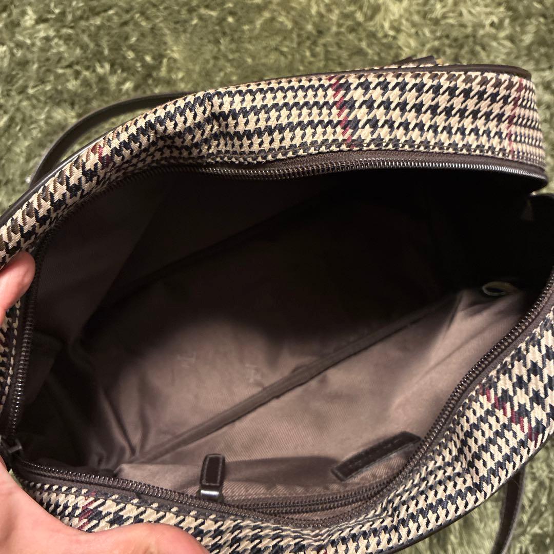 美品✨ラルフローレン 千鳥格子 ハンドバッグ ショルダーバッグ 持ち手長め