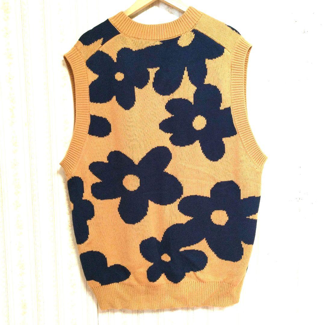Naptime. 花柄 ニットベスト Mサイズ