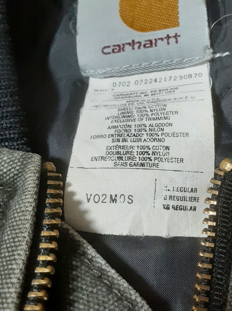 Carhartt ダックベストXL USA製 腰ゴム モス V02MOS