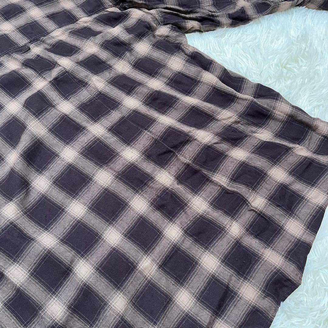 RIVE DROITE ウォッシュドチェックシャツ　ベージュ