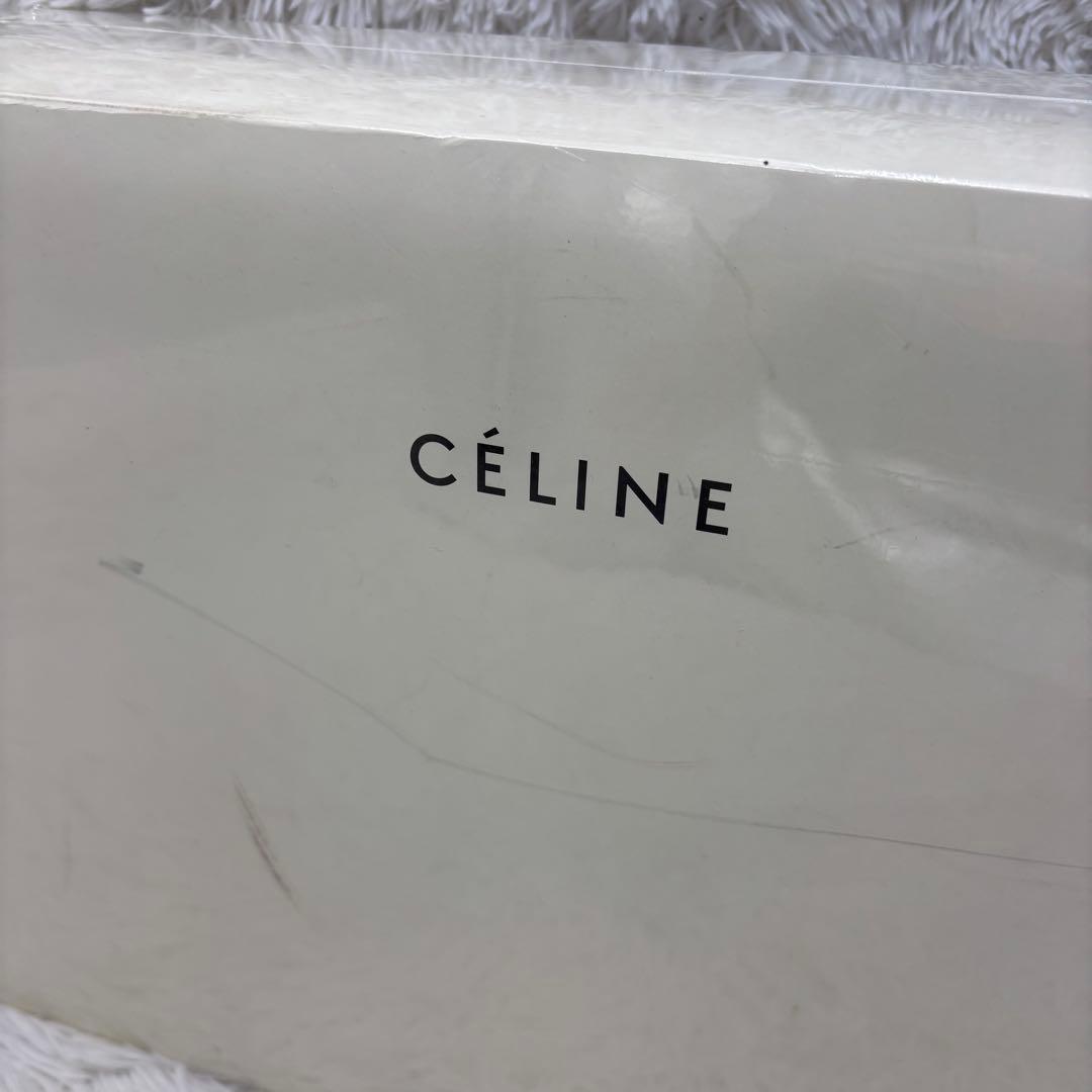 CELINE　綿毛布　2点セット　マカダム柄　ベージュ　ブルー　セリーヌ