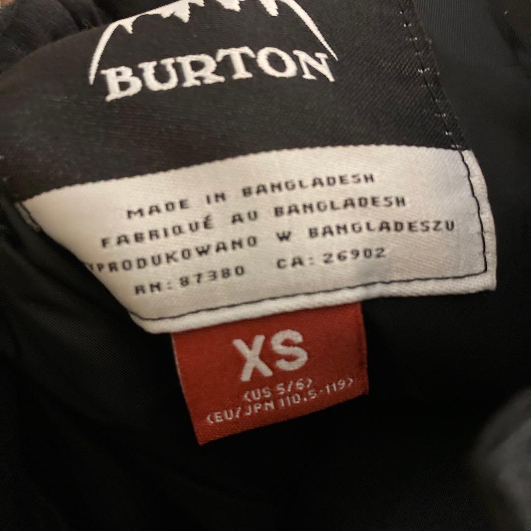 【110cm】BURTON キッズ スノーボードウエア　パンツ　ブラック