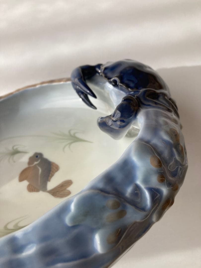 ロイヤルコペンハーゲン　クラブディッシュ　置物　蟹　アール・ヌーヴォー