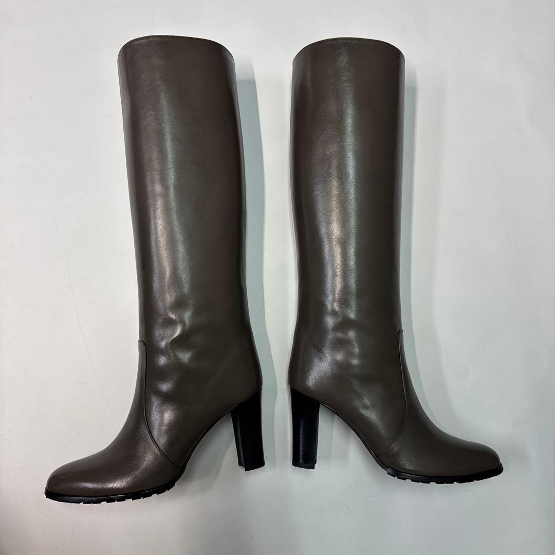 FURUYA フルヤ　ロングブーツ　ブラウン　ストレート　24cm レザー　本革