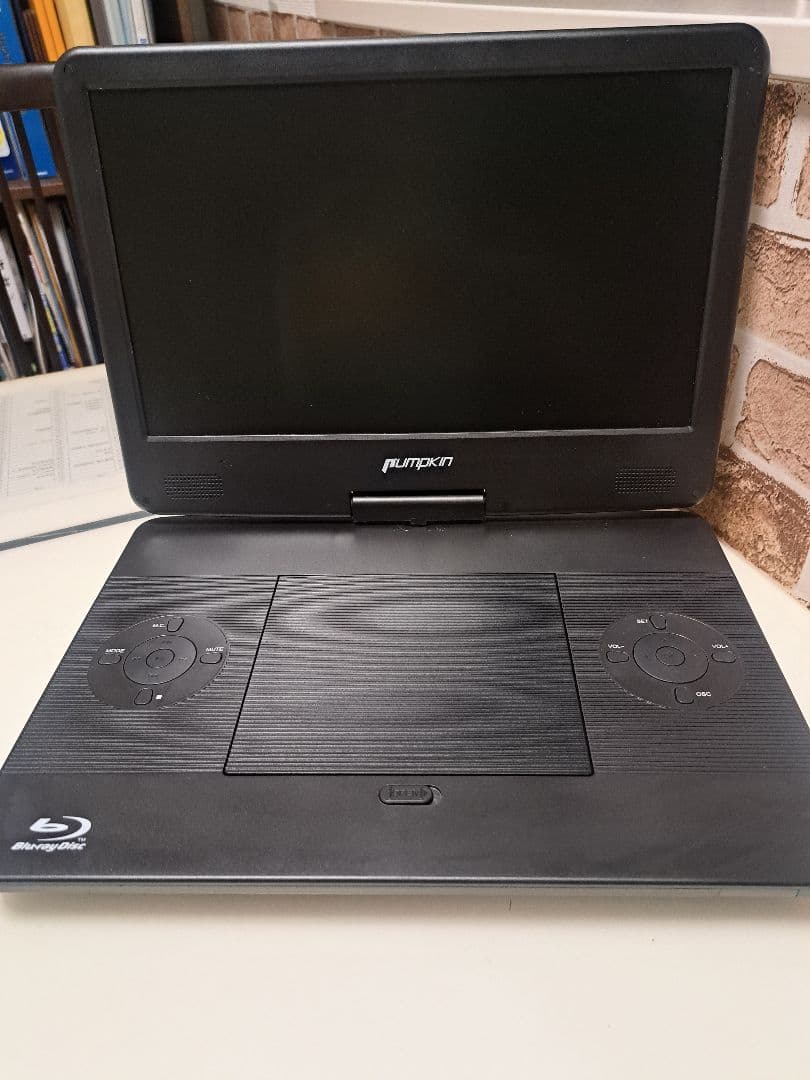 Pumpkin PB1421B ポータブルブルーレイプレーヤー【美品稼働品】