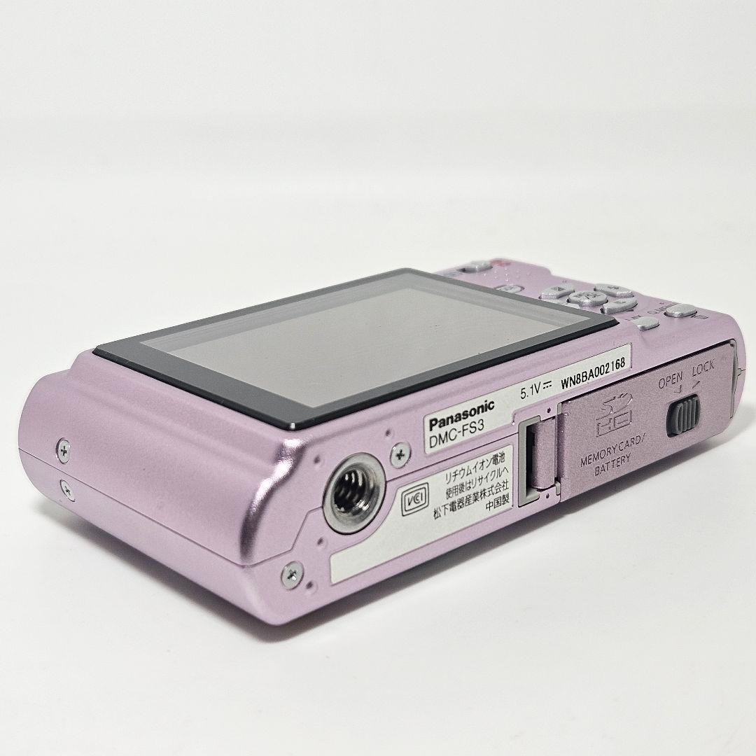 極美品 動作品 Panasonic LUMIX DMC-FS3 ピンク デジカメ