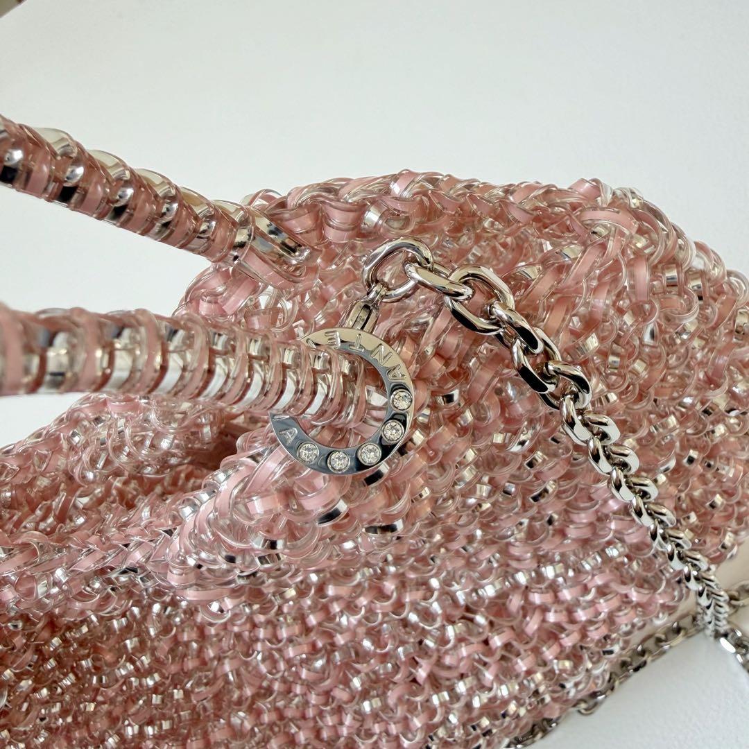 現行品　アンテプリマ　クオーリ　フラミンゴシルバー　2way チェーン付き