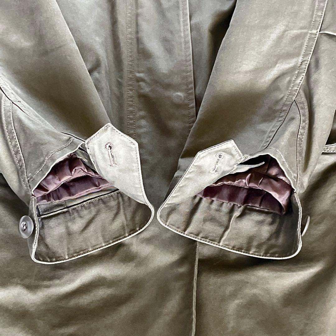 【フレッドペリー】英国柄 モッズコート ボアライナー ユニオンジャック カーキM