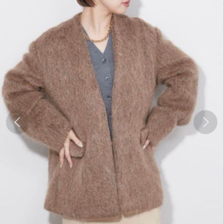 Plageプラージュ【R’IAM】シャギー コートジャケット