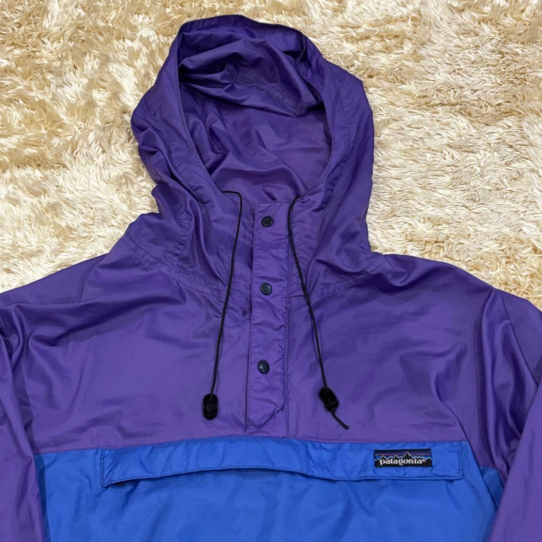 【80s】patagoniaフェザーウェイトシェルプルオーバーアノラックパーカー