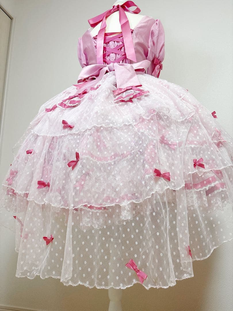 ゆっちゃむ ベルベットケーキ ロリータワンピースセッド 5点 甘ロリ