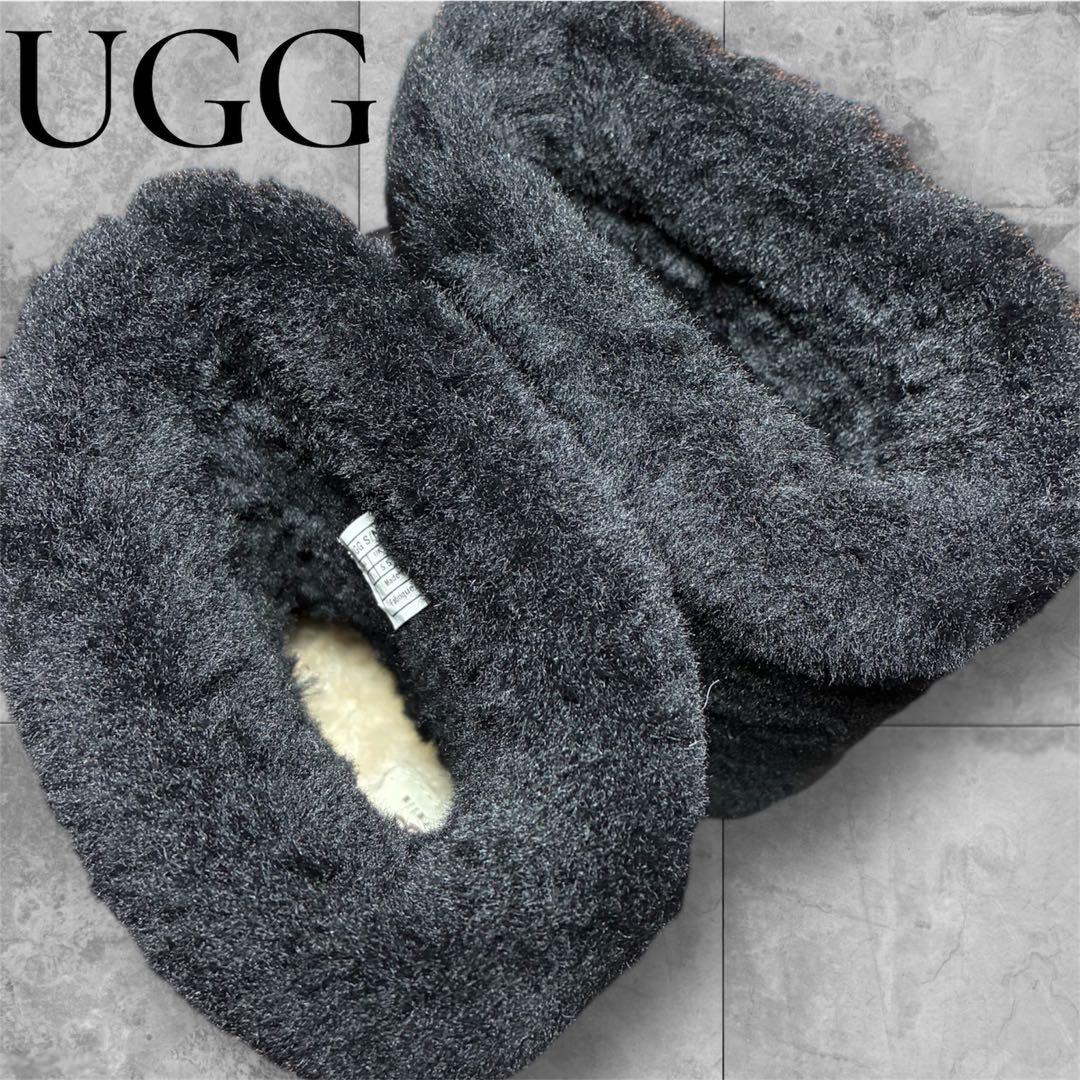 美品 UGG アグ PATTEN パッテン ムートンブーツ ワークブーツ
