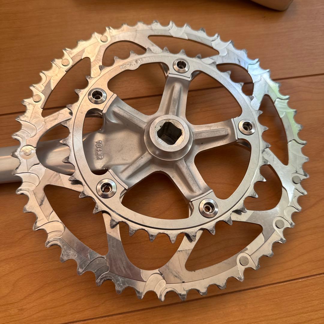 Sugino Might Tour クランクセット シルバー