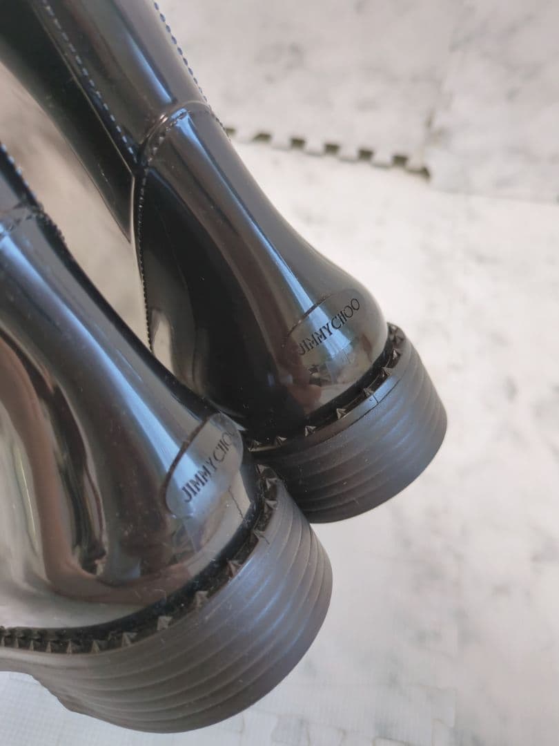 【希少】JIMMY CHOO　ウォータープルーフレインブーツ　完売品