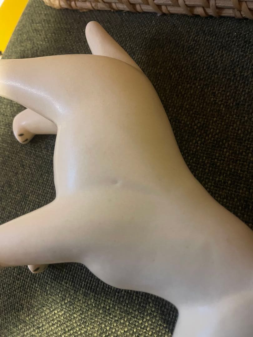 リサラーソン 置物 犬 ケンネル ブルテリア 左のぶち 陶器　オブジェ