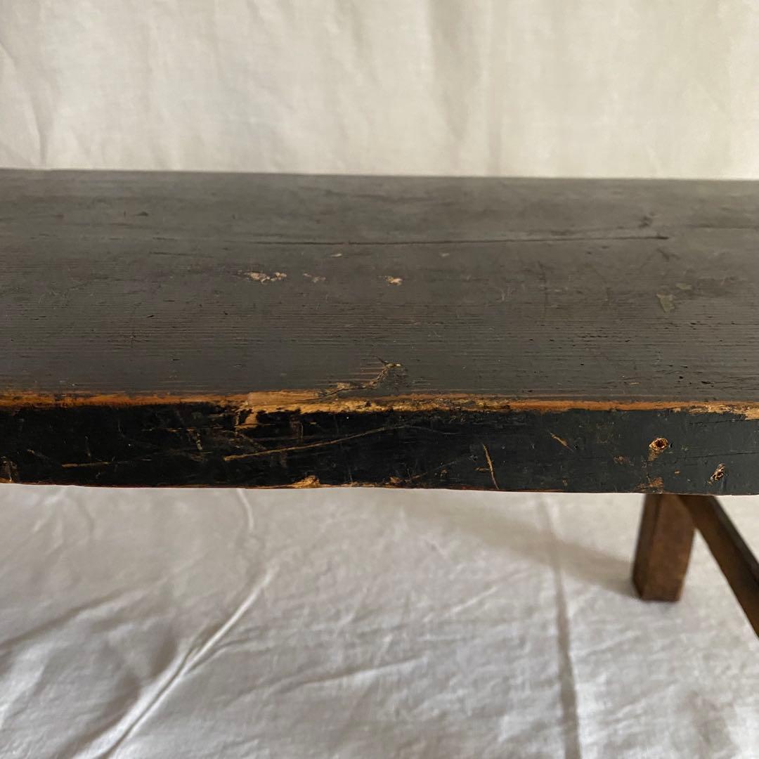 古い黒木の文机 アンティーク