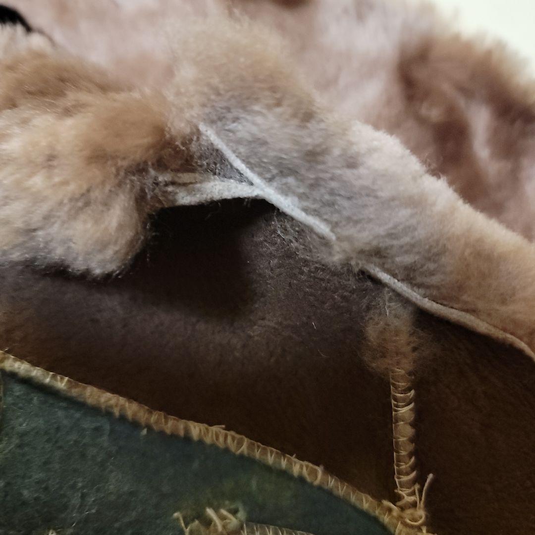 ご契約済みです！　3枚　ムートンラグマット　パンダ座布団ヴィンテージ倉庫片付け品