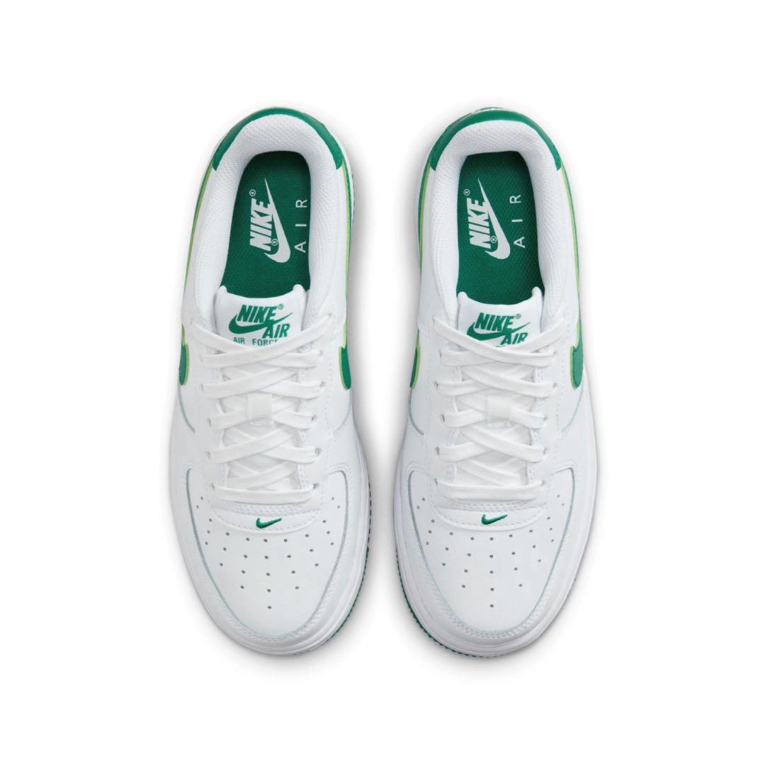 【新品25cm】NIKE｜エアフォース１GS｜ホワイト/グリーン