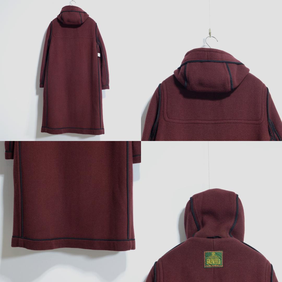 超極上品 旧タグ グレンフェル ダッフルコート ムーアブルック ワイン サイズM