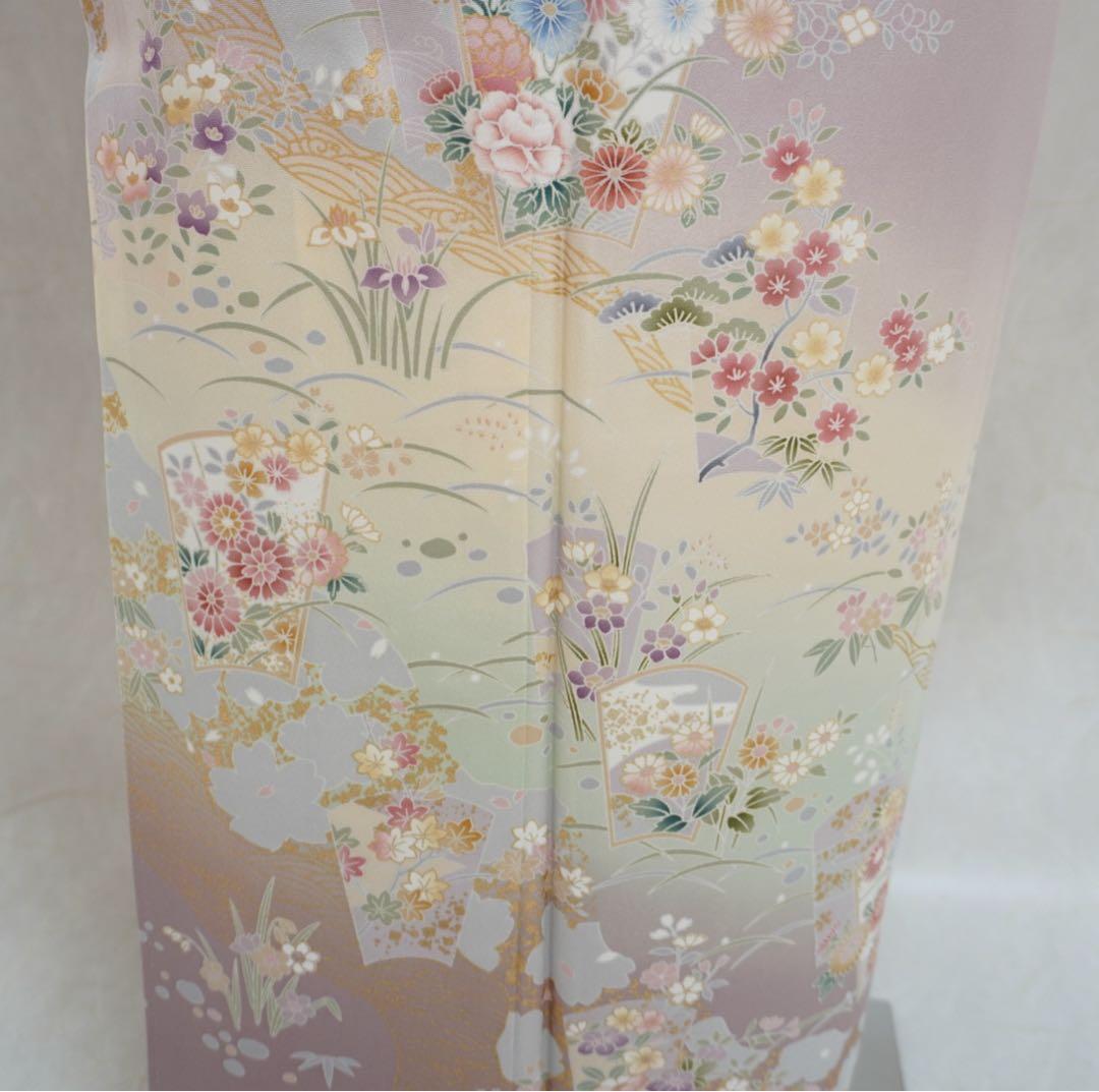 mai⭐︎訪問着フルセット　卒業式　入学式　正絹　ちりめん　一つ紋