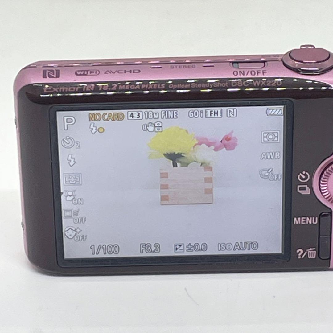 SONY ソニー　コンパクトデジタルカメラ　DSC-WX220 ピンク