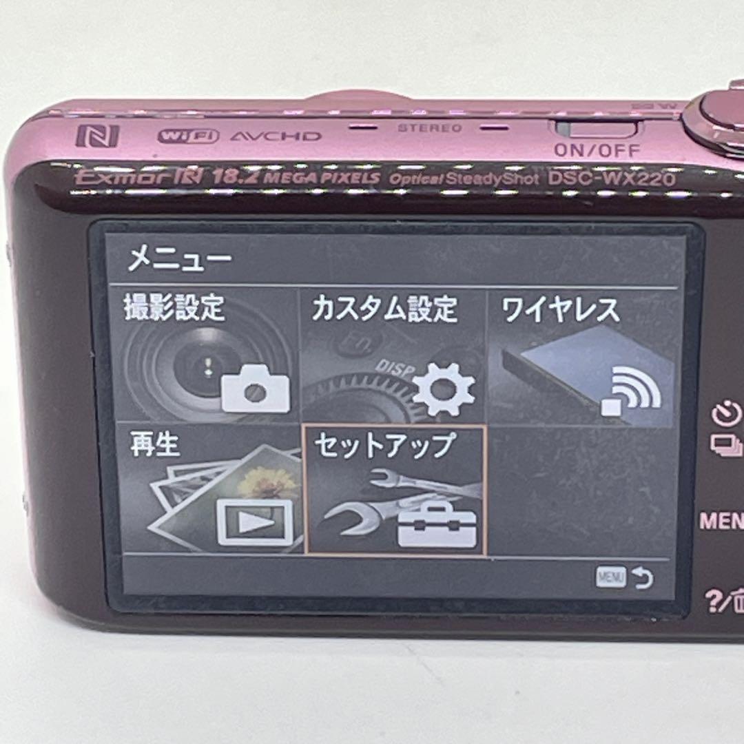 SONY ソニー　コンパクトデジタルカメラ　DSC-WX220 ピンク