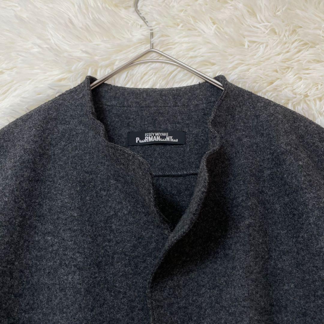ISSEY MIYAKE PWRMANWNTW グレー ジャケット ウールM
