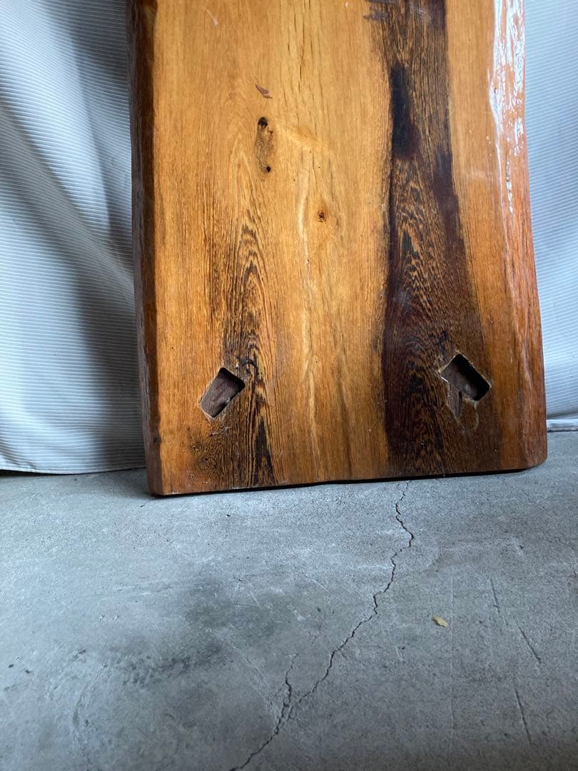 無垢　一枚板　カウンター　ブビンガ?