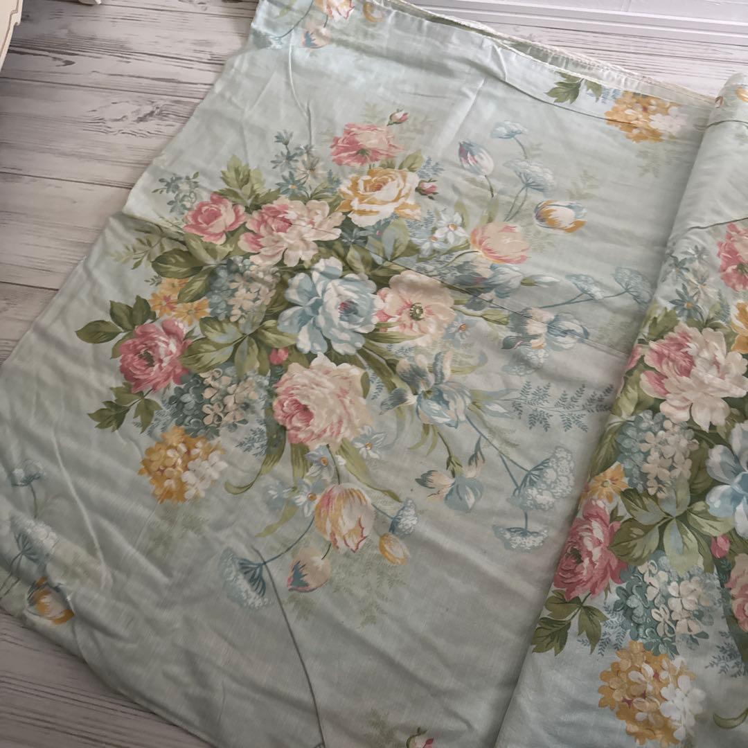 ローラアシュレイ　掛け布団カバー　チャールベリー　ダックエッグ　ダブル